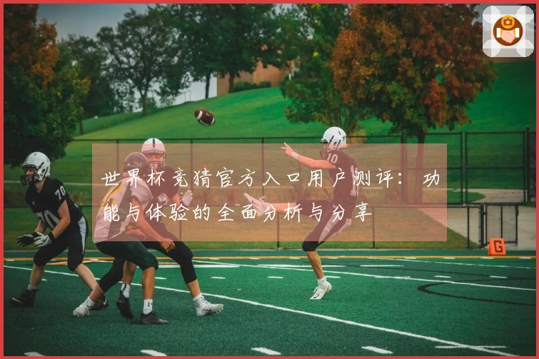 世界杯竞猜官方入口用户测评：功能与体验的全面分析与分享